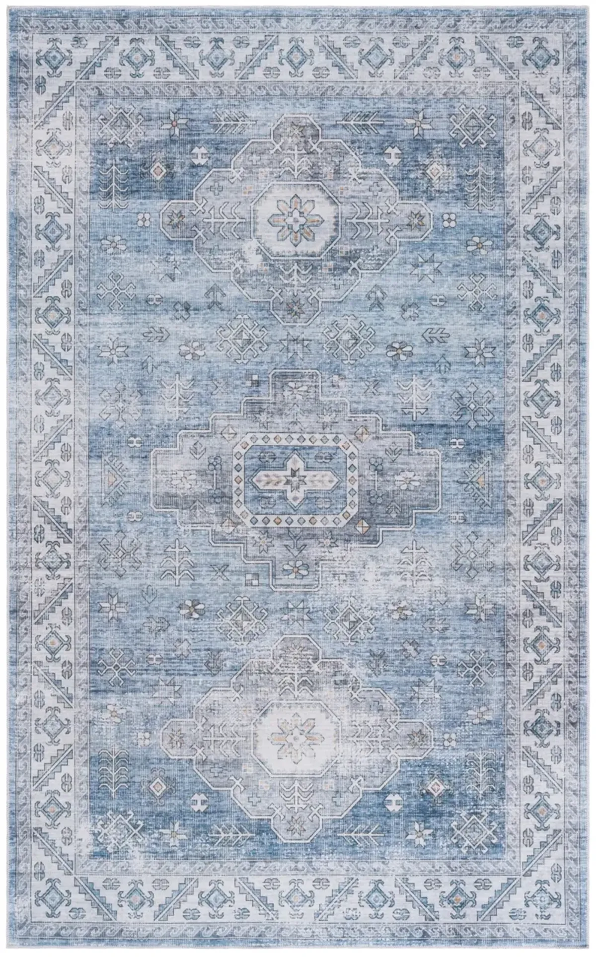 ARIZONA 242 BLUE  8' x 10' Large Rectangle Rug