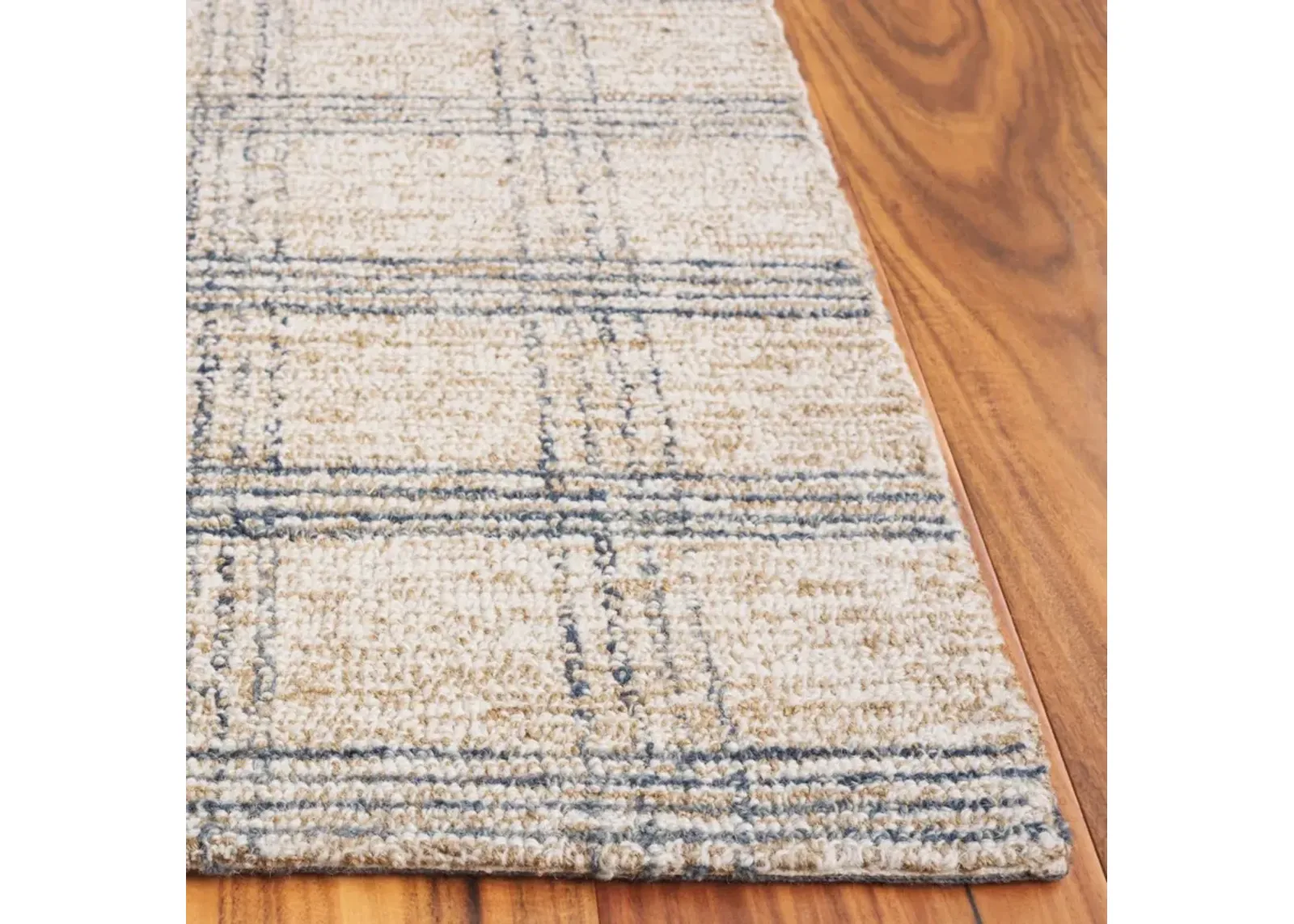 NATURAL FIBER 426 BLUE  6' x 6' Square Square Rug