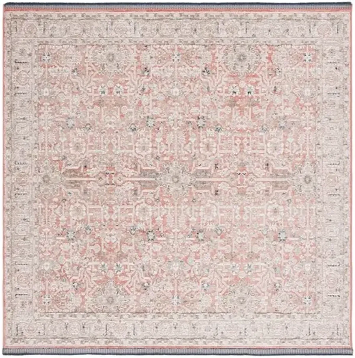 VIVALDI 546 Brown 6'-7' X 6'-7' Square Square Rug