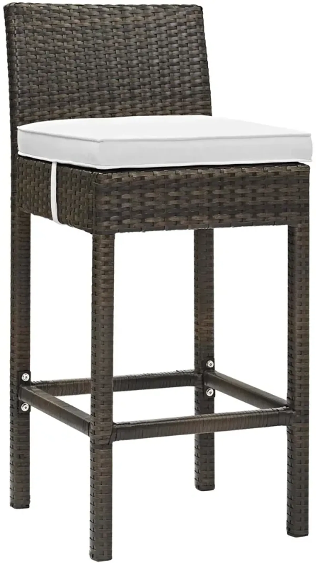 Conduit Outdoor Patio Wicker Rattan Bar Stool