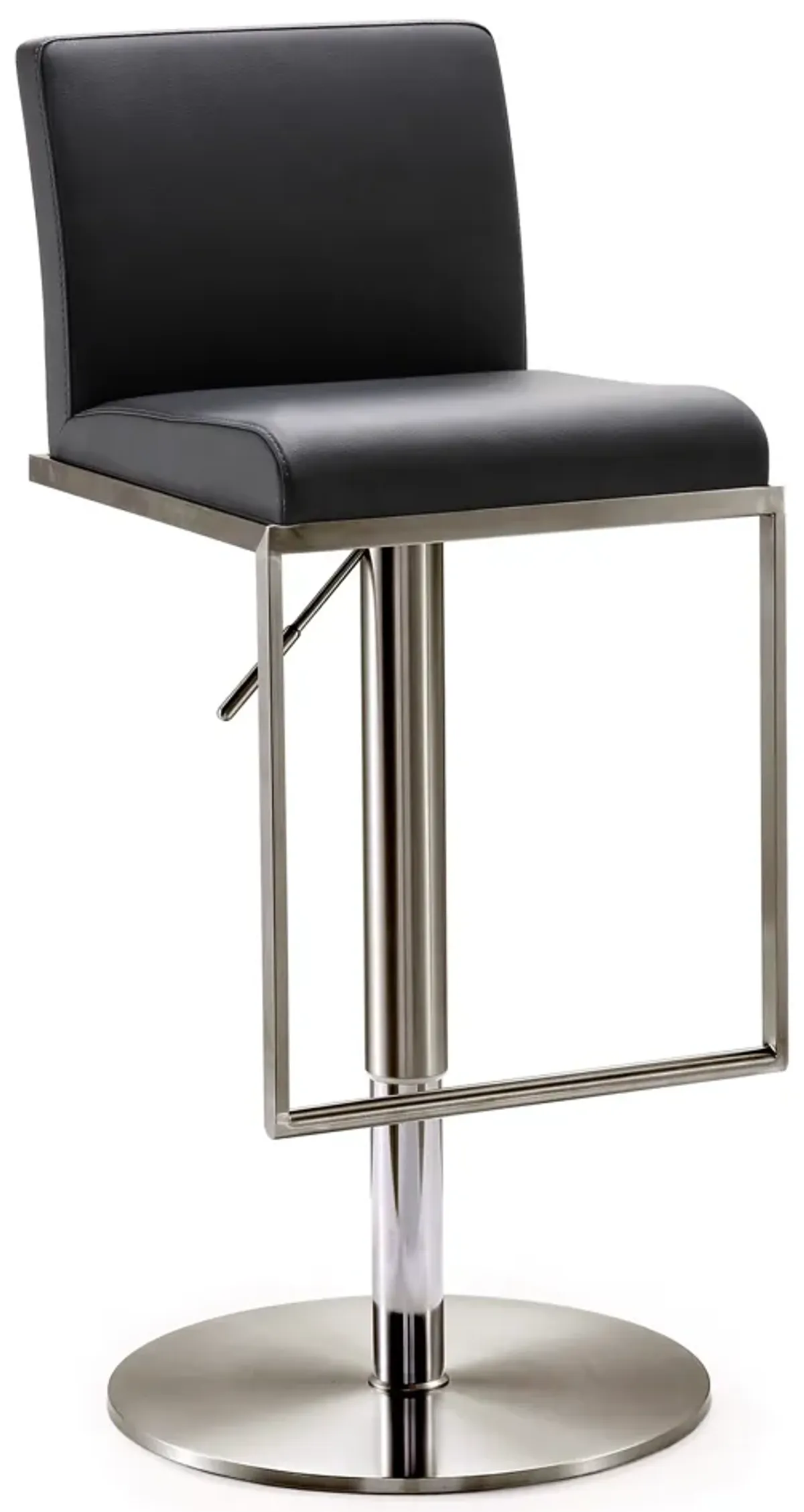 Amalfi Black on Black Steel Barstool