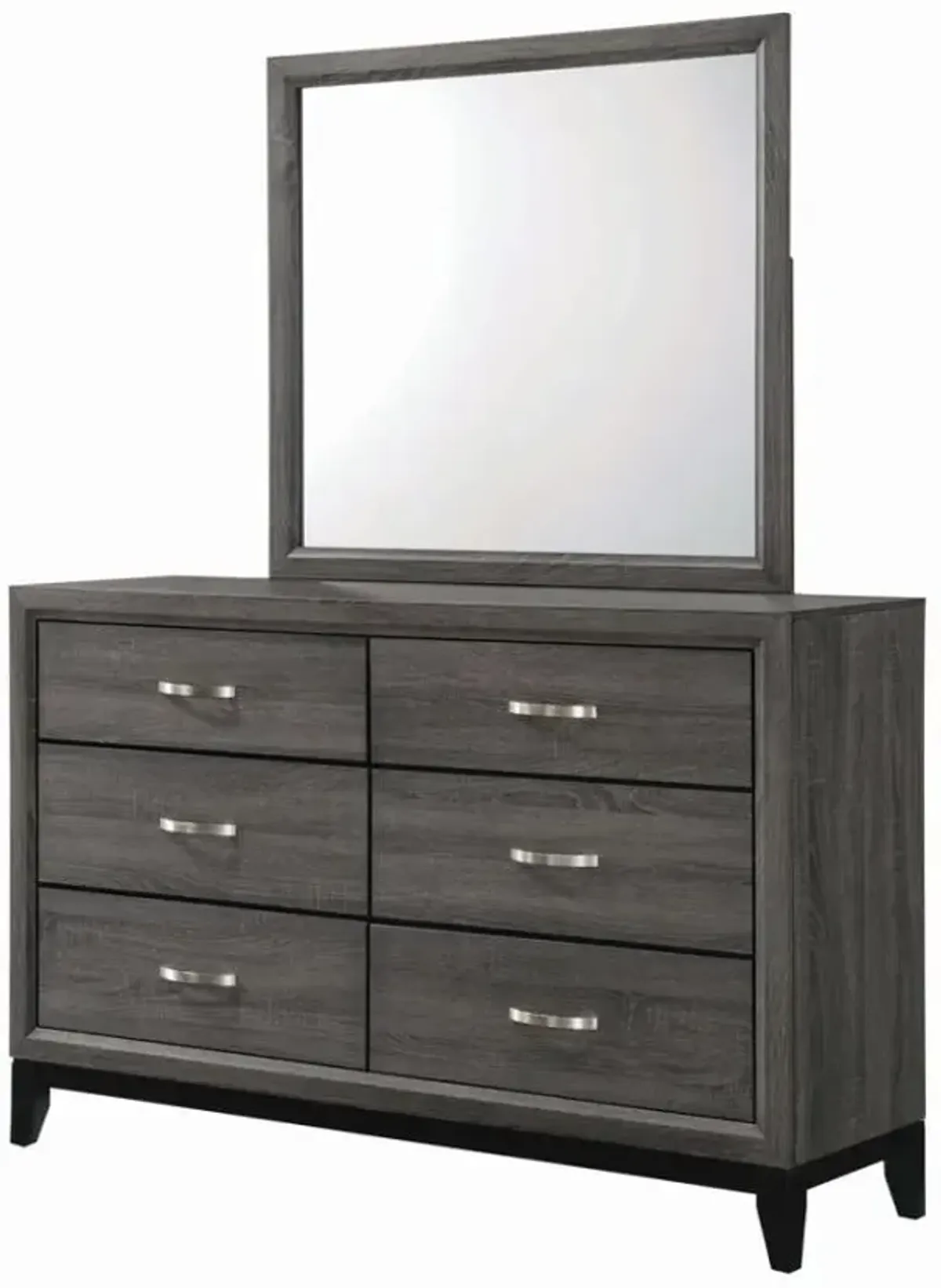 Watson 5-piece Twin Panel Bedroom Set Grey Oak