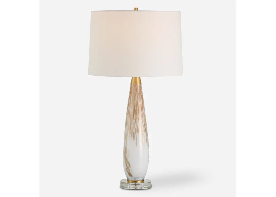 Lyra White & Gold Table Lamp