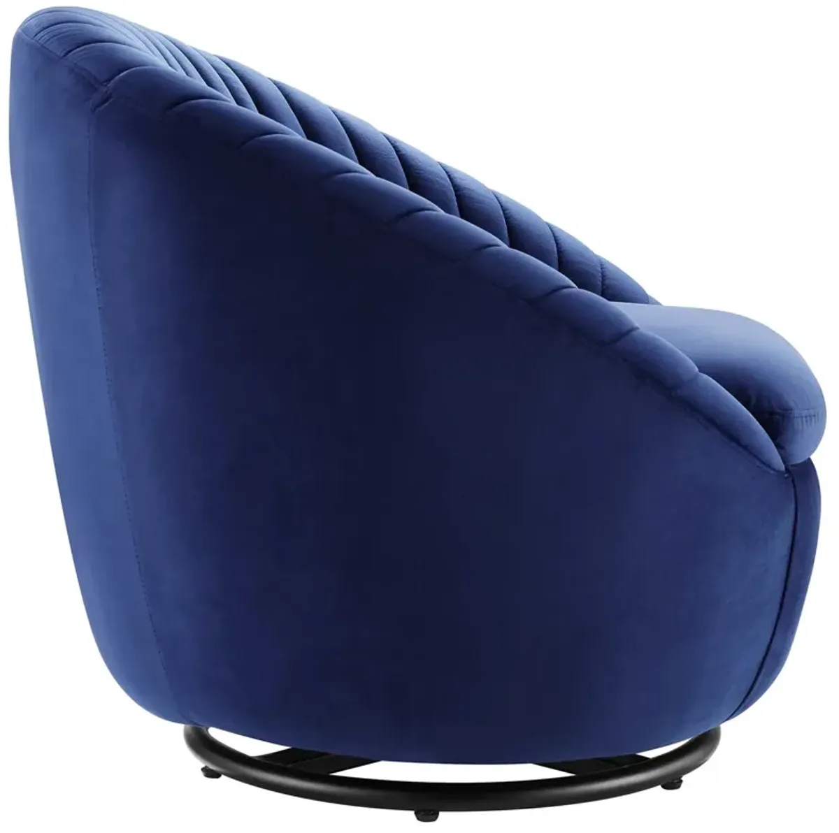 Whirr Tufted Performance Velvet Performance Velvet Swivel Chair