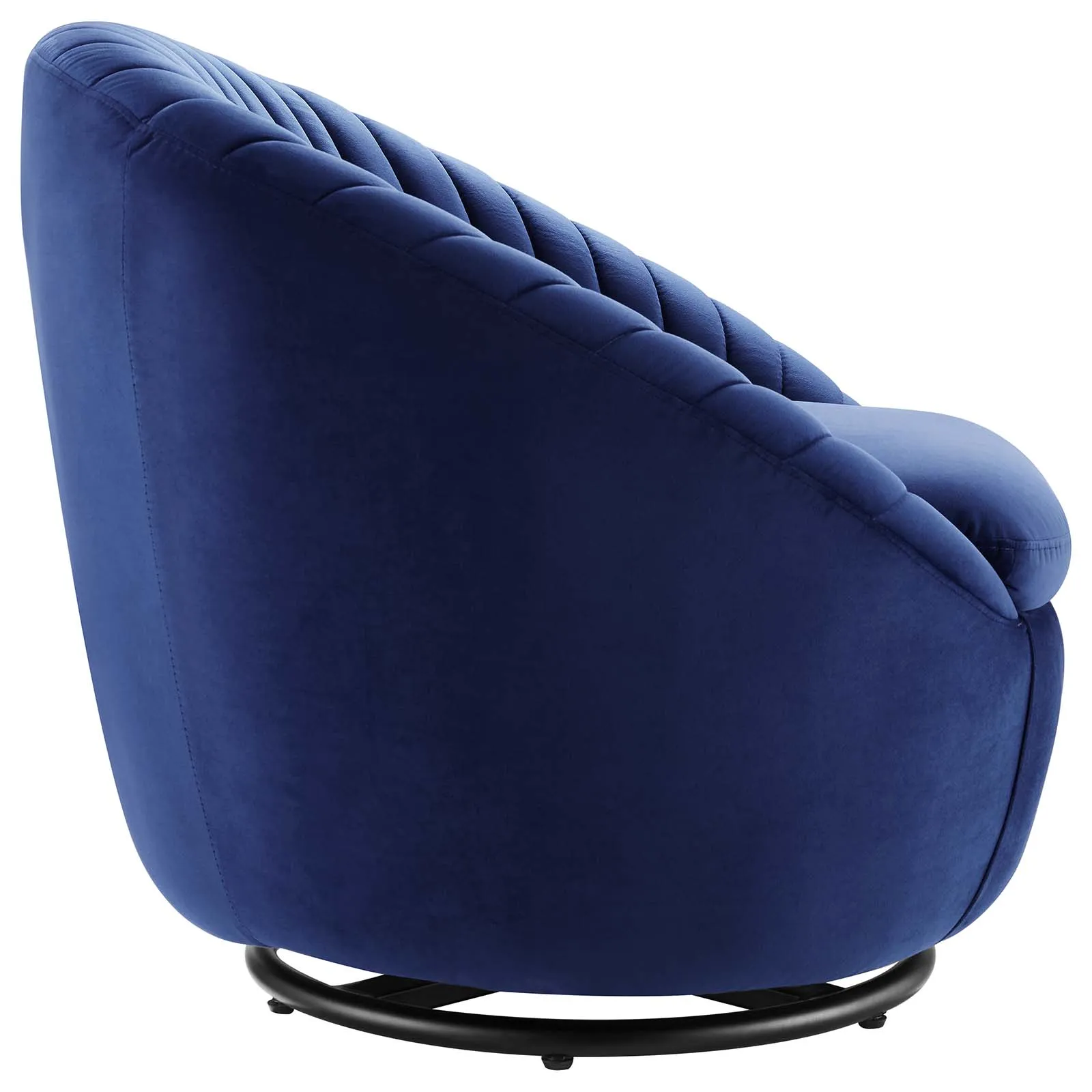 Whirr Tufted Performance Velvet Performance Velvet Swivel Chair