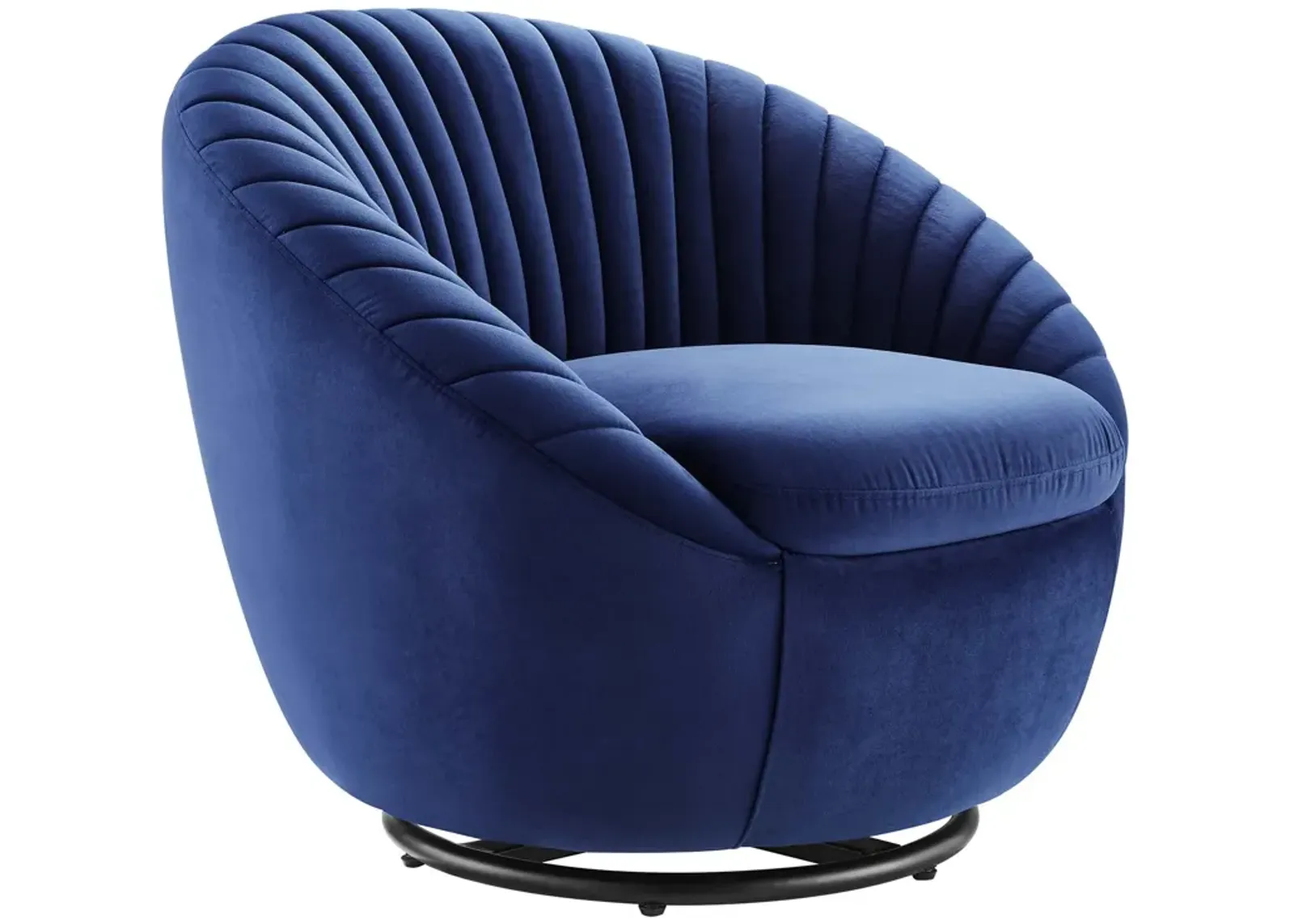 Whirr Tufted Performance Velvet Performance Velvet Swivel Chair