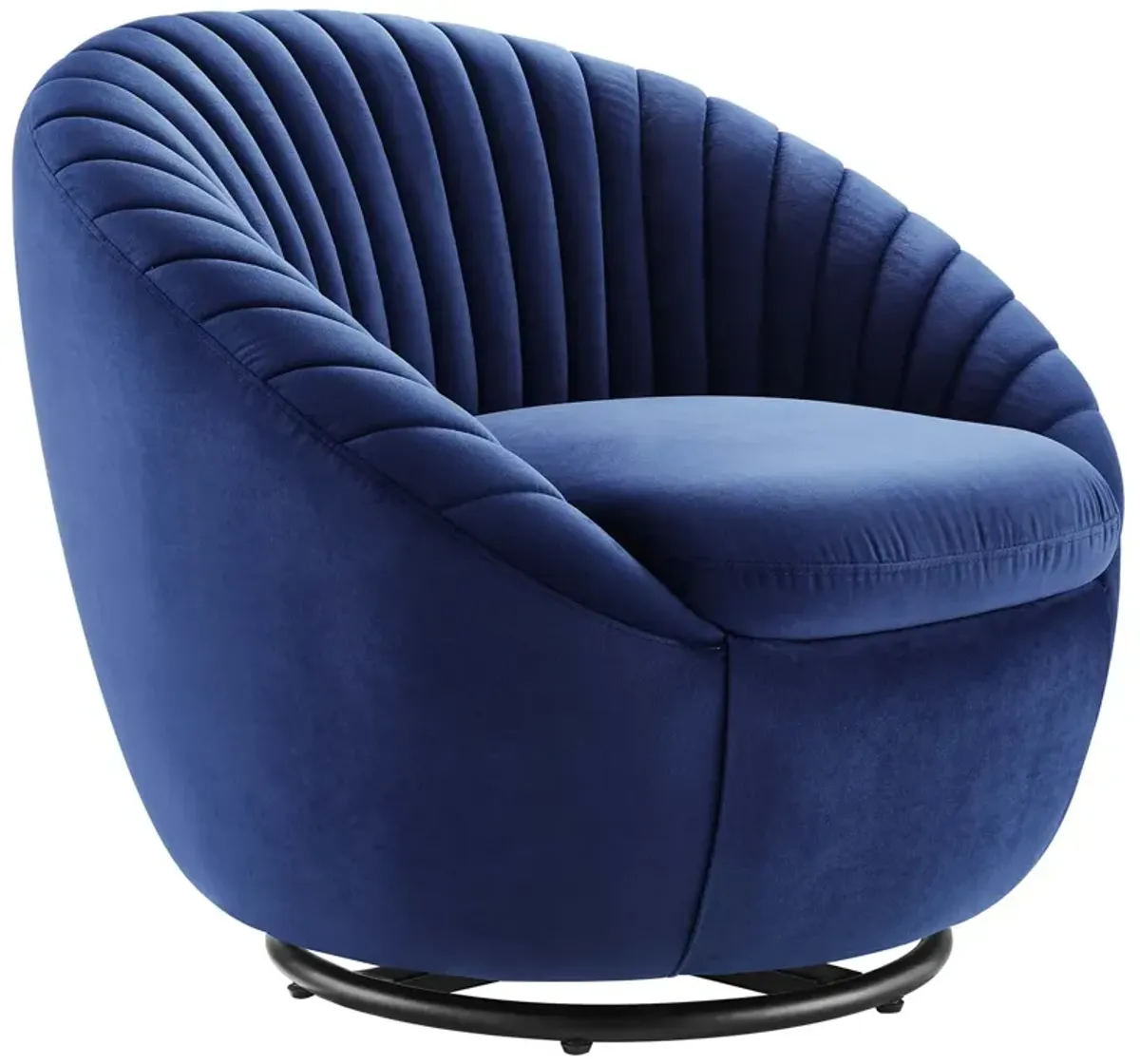 Whirr Tufted Performance Velvet Performance Velvet Swivel Chair