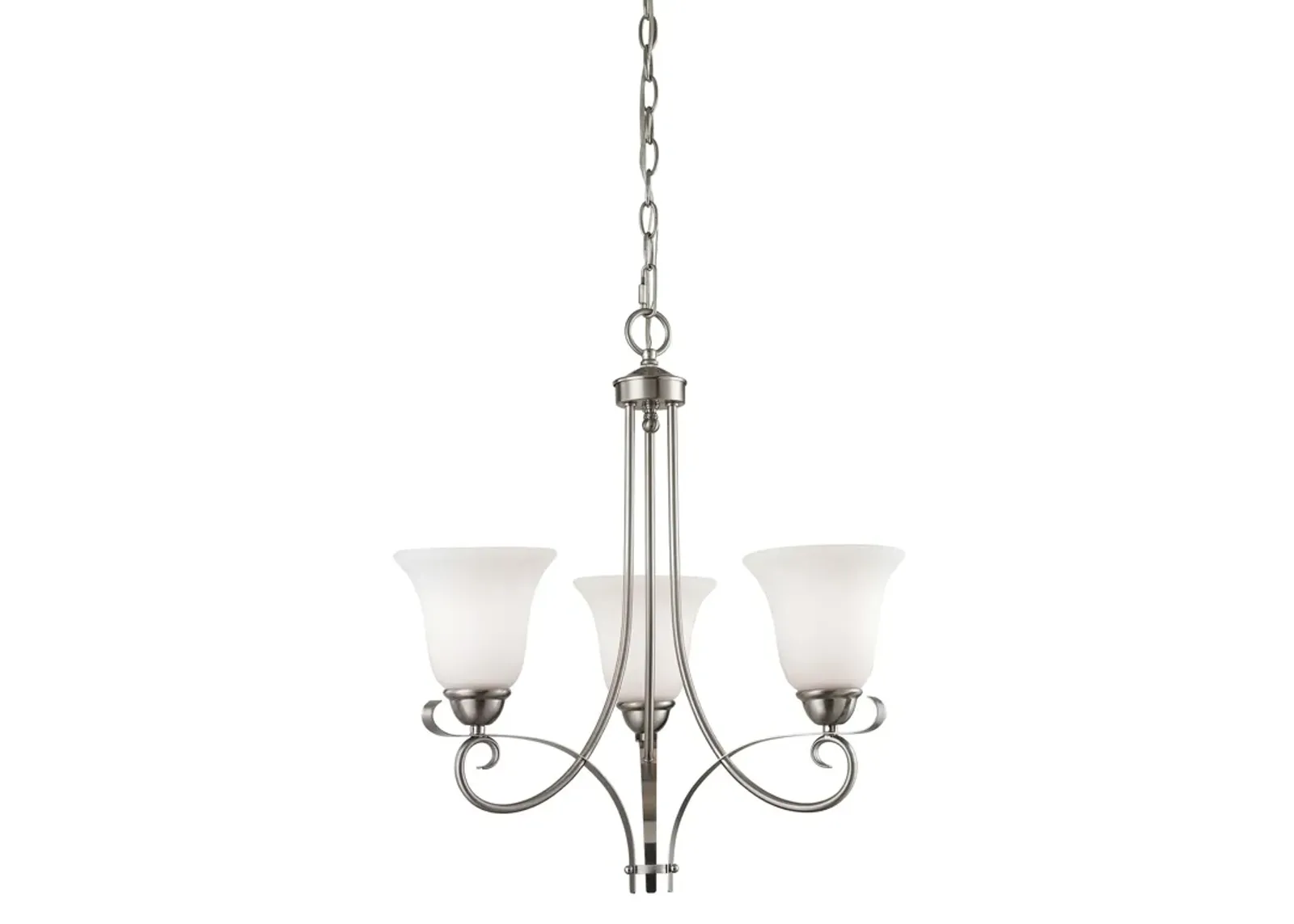 Brighton 20" Wide 3-Light Chandelier - Brushed Nickel