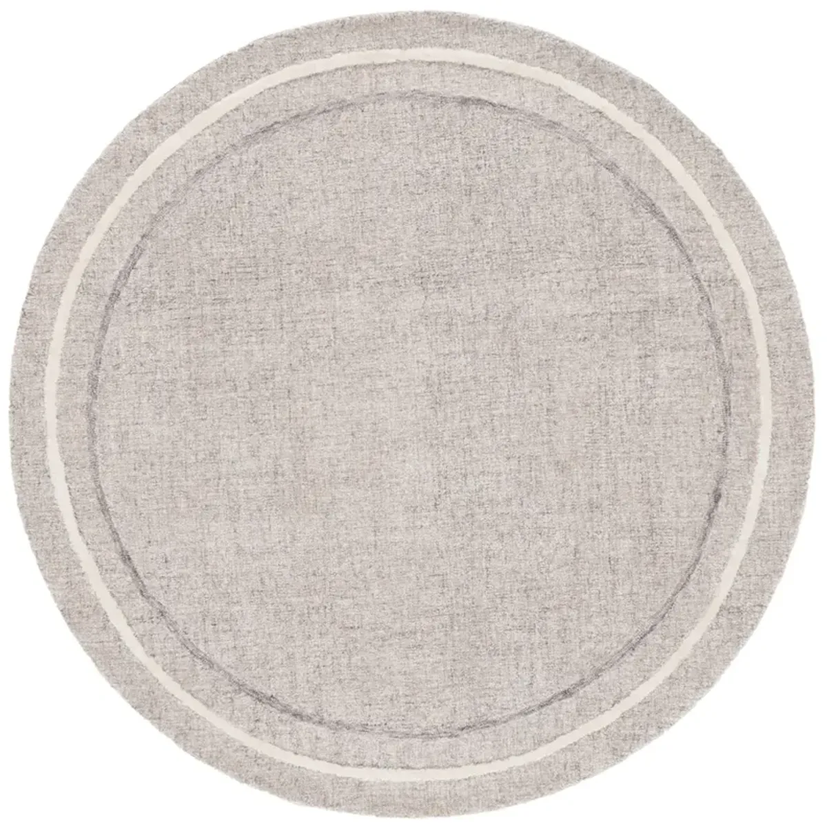 EBONY 363 GREY  6' x 6' Round Round Rug