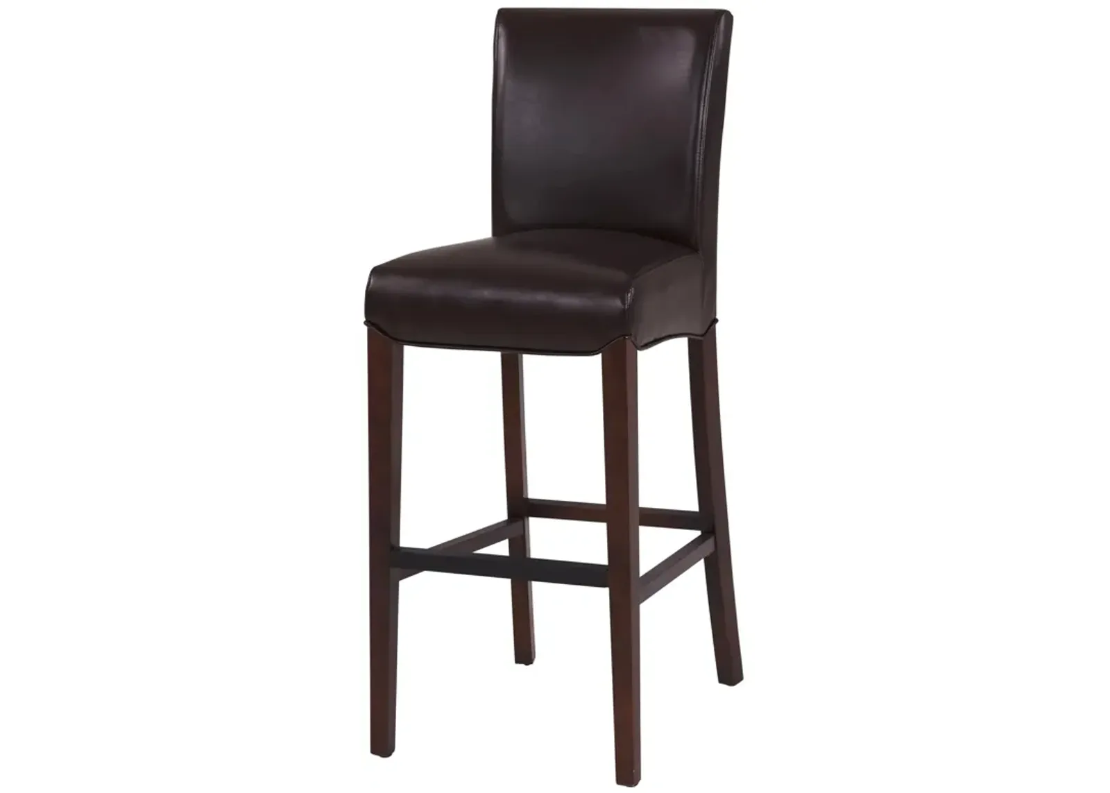 milton bonded leather bar stool, coffee bean