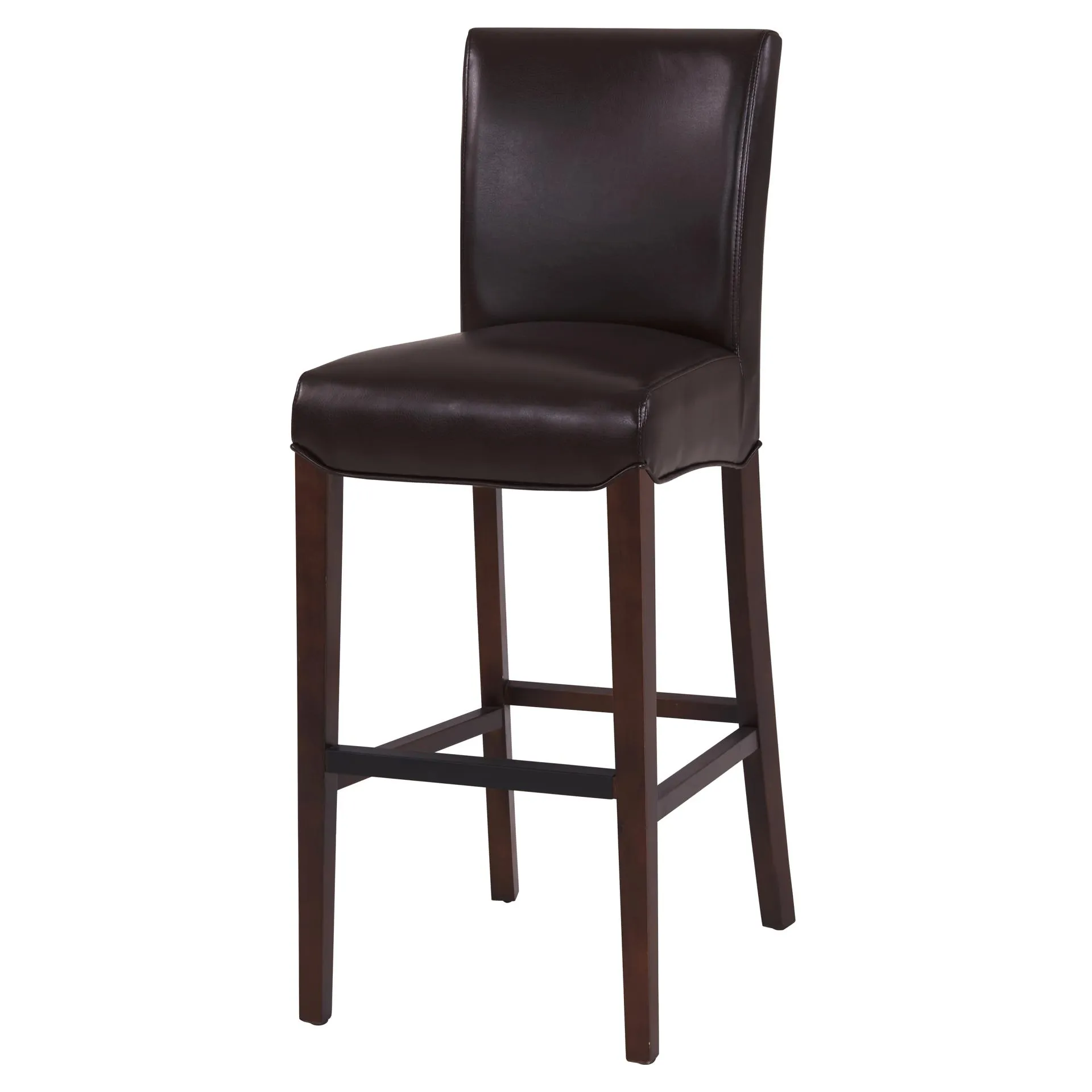 milton bonded leather bar stool, coffee bean