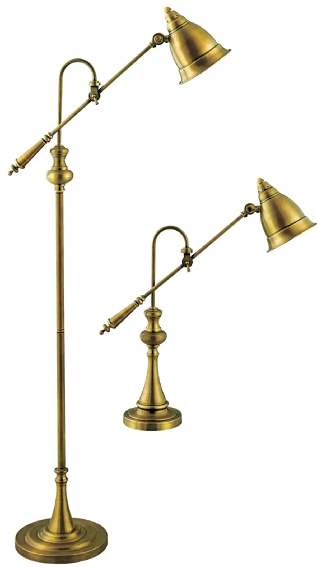 Watson Floor and Table Lamp - Set of 2 Brass