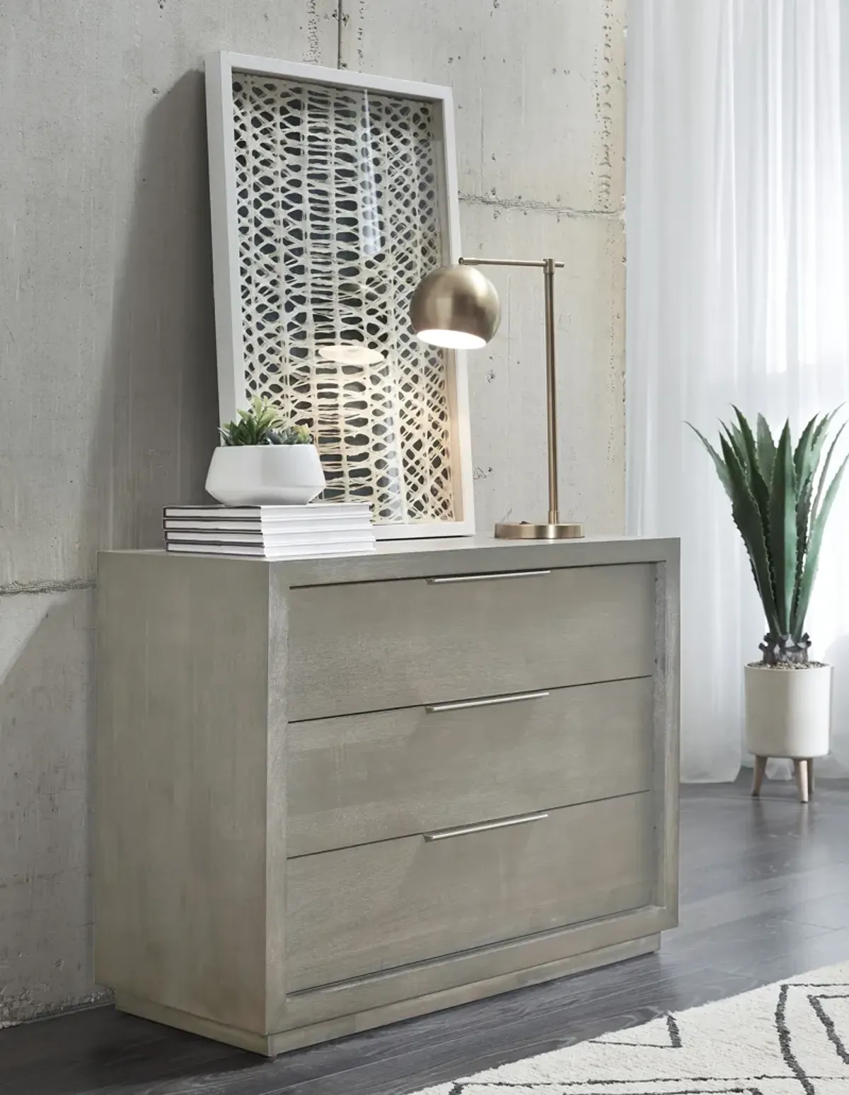 Oxford Three-Drawer Nightstand