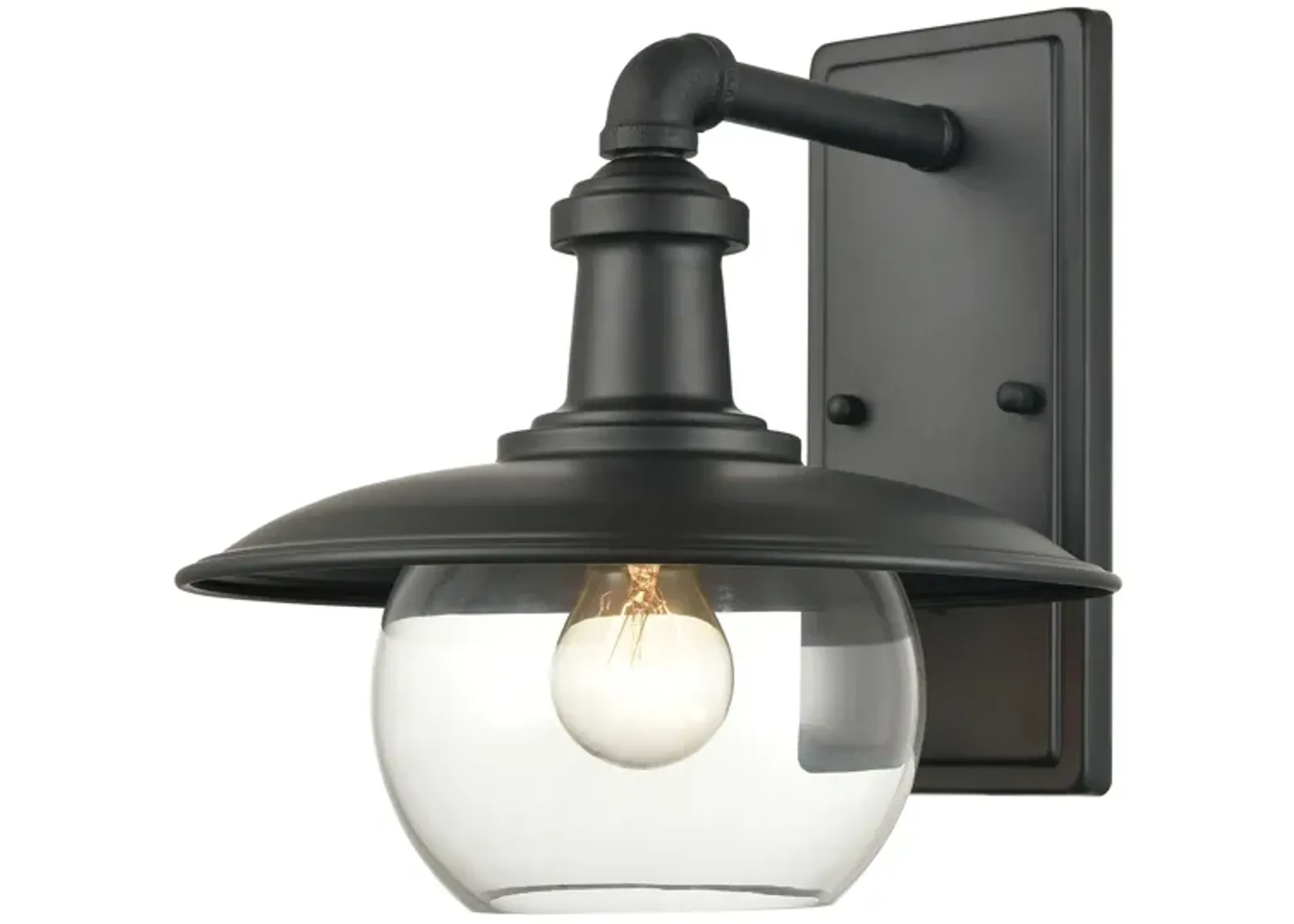 Jackson 11" High 1-Light Outdoor Sconce - Matte Black