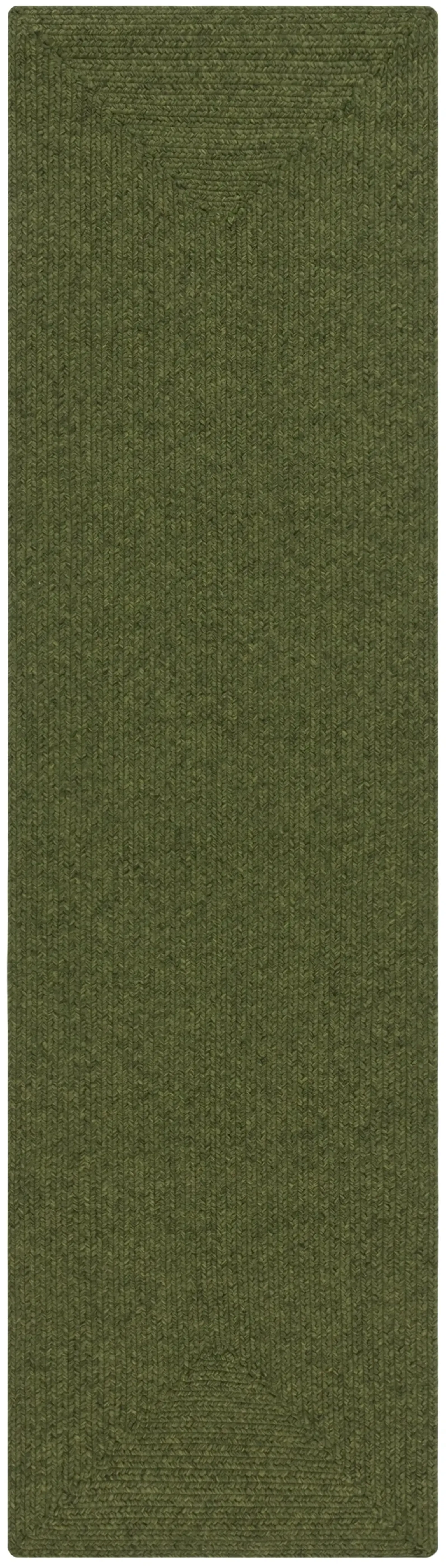 BRD315 GREEN 2'-3' x 16' Runner Rug