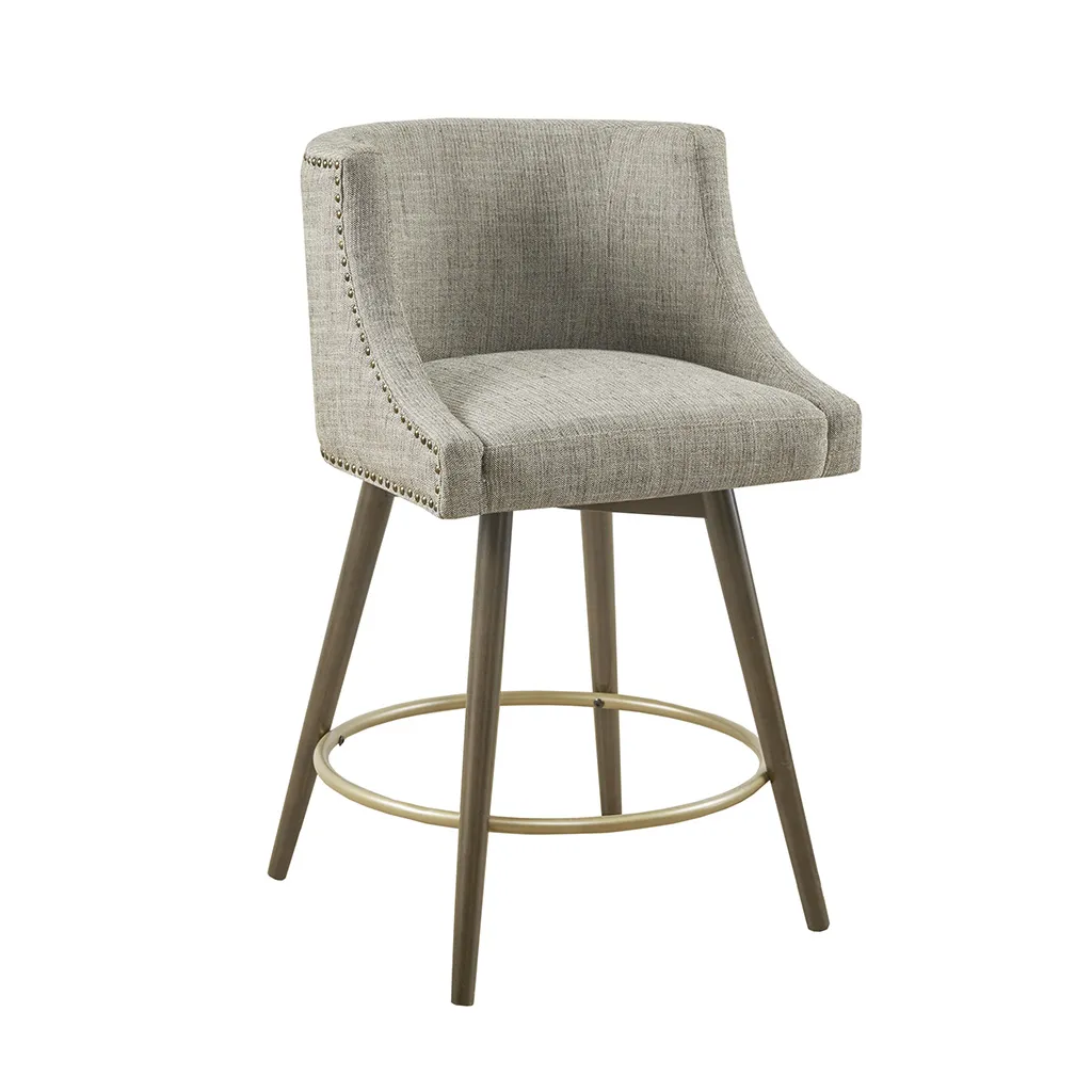 Madison Park Mateo Beige Multi Swivel Counter Stool