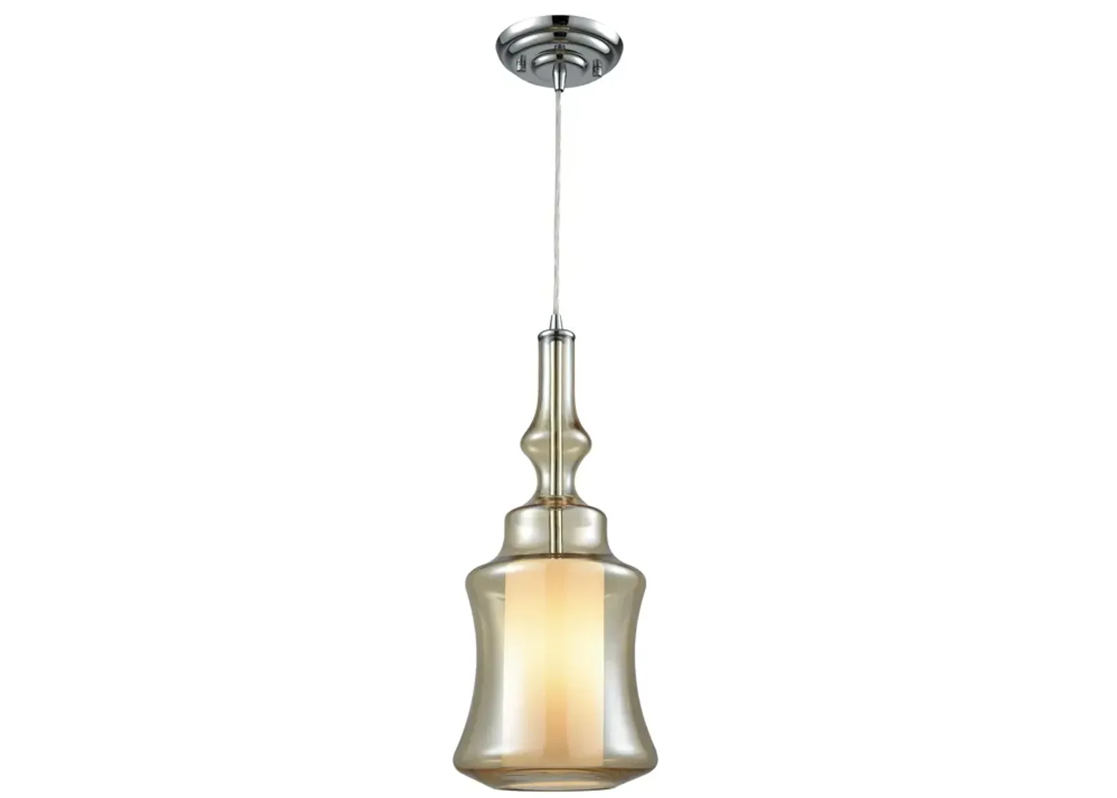 Alora 8" Wide 1-Light Mini Pendant - Polished Chrome