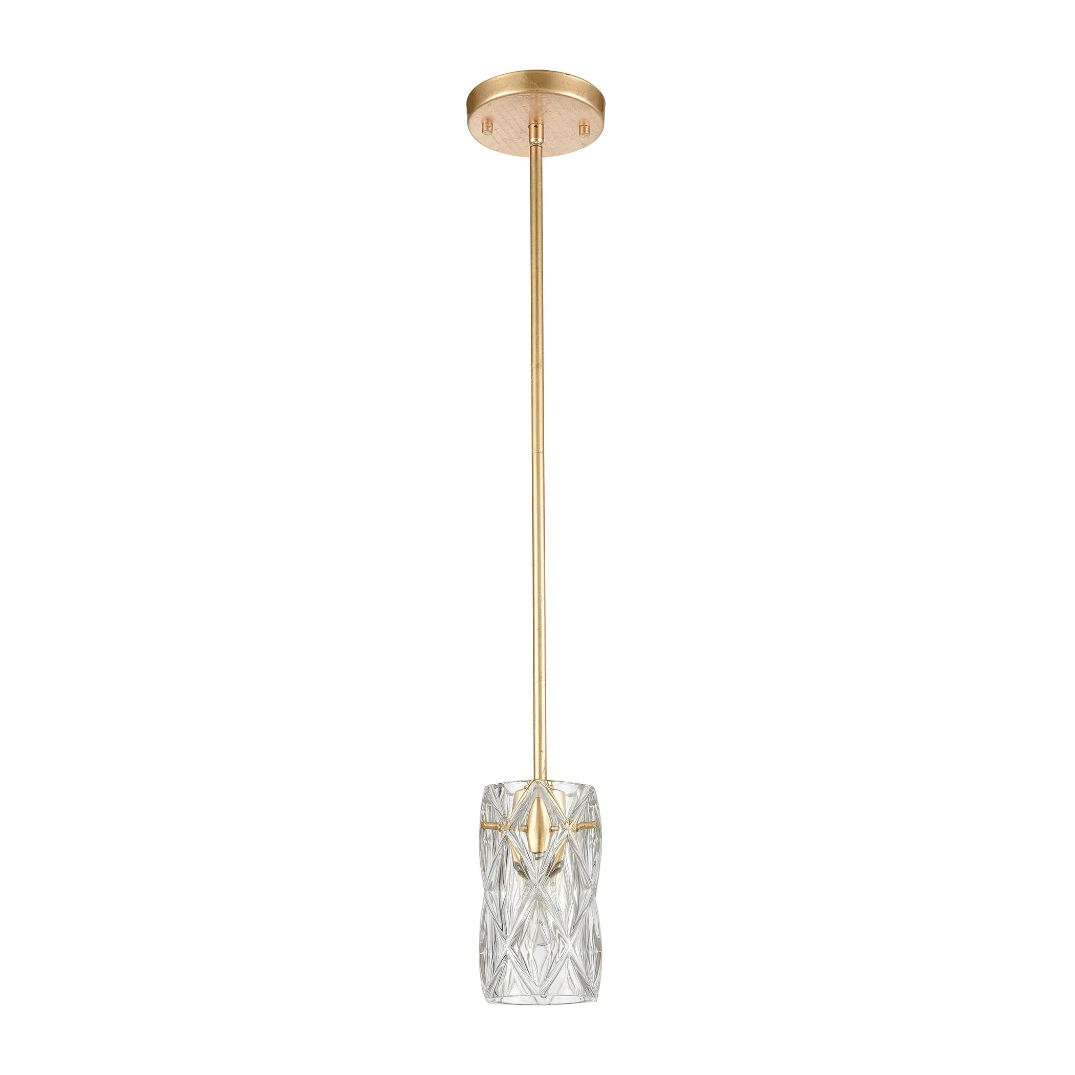 Jenning 4" Wide 1-Light Mini Pendant - Parisian Gold Leaf