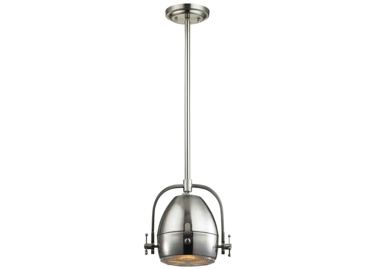 Urbano 8" Wide 1-Light Mini Pendant - Brushed Nickel