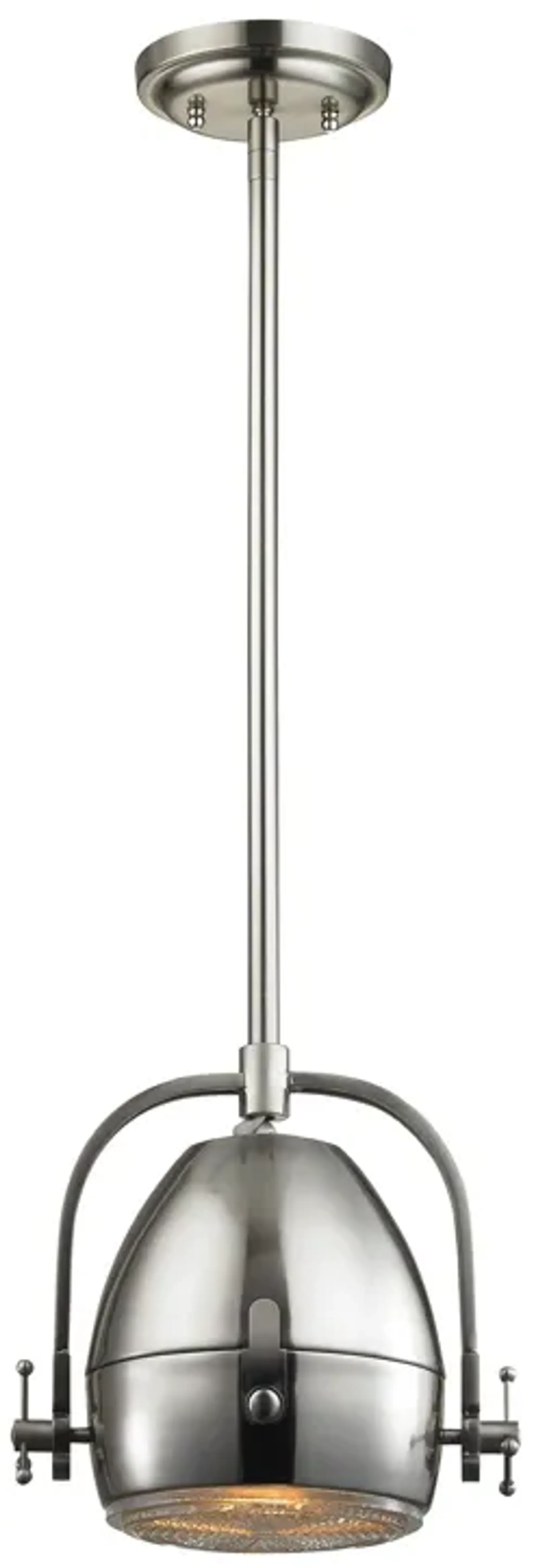 Urbano 8" Wide 1-Light Mini Pendant - Brushed Nickel