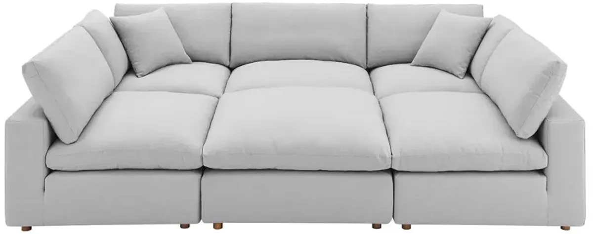 Commix Down Filled Overstuffed 6-Piece Sectional 