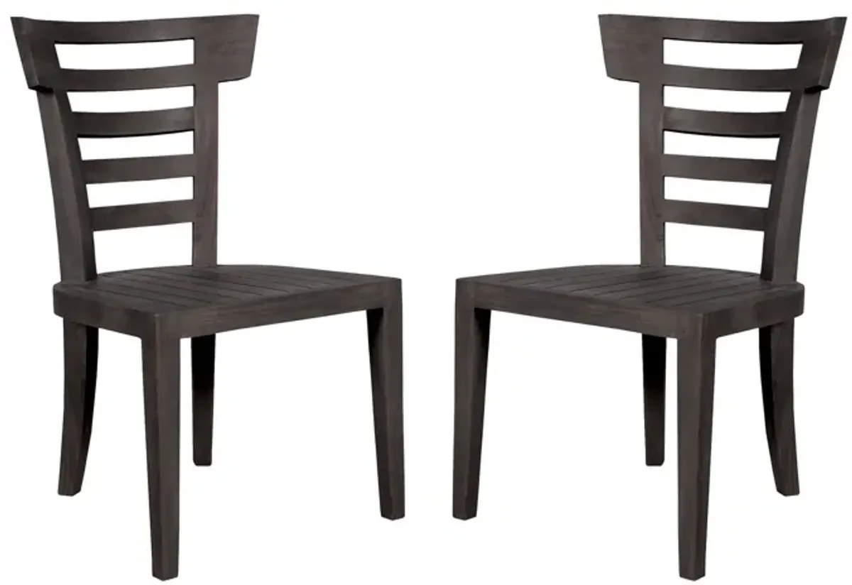 Teak Patio Outdoor Morning Chair (Set of 2)