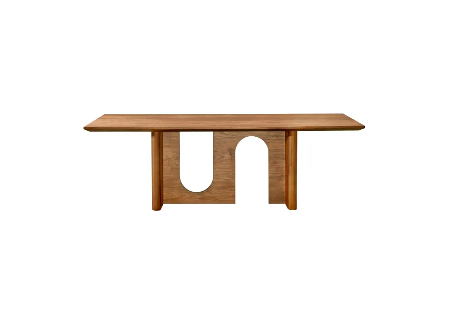 Satra Walnut Rectangular Dining Table