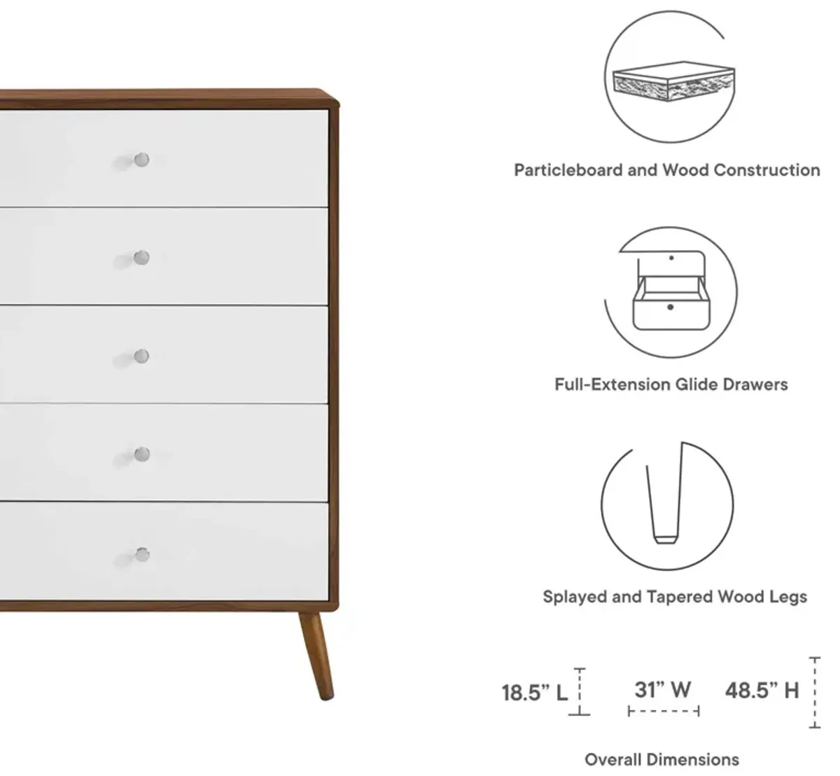 Transmit 5-Drawer Chest