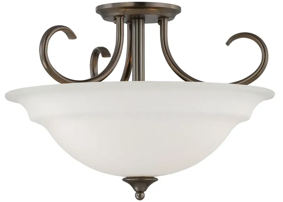 Bella 16" Wide 3-Light Pendant - Oiled Bronze