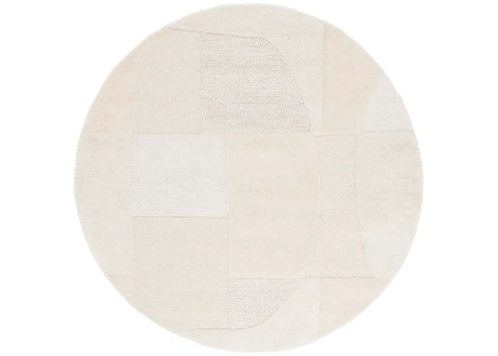 FIFTH AVENUE 351 IVORY 6' x 6' Round Round Rug