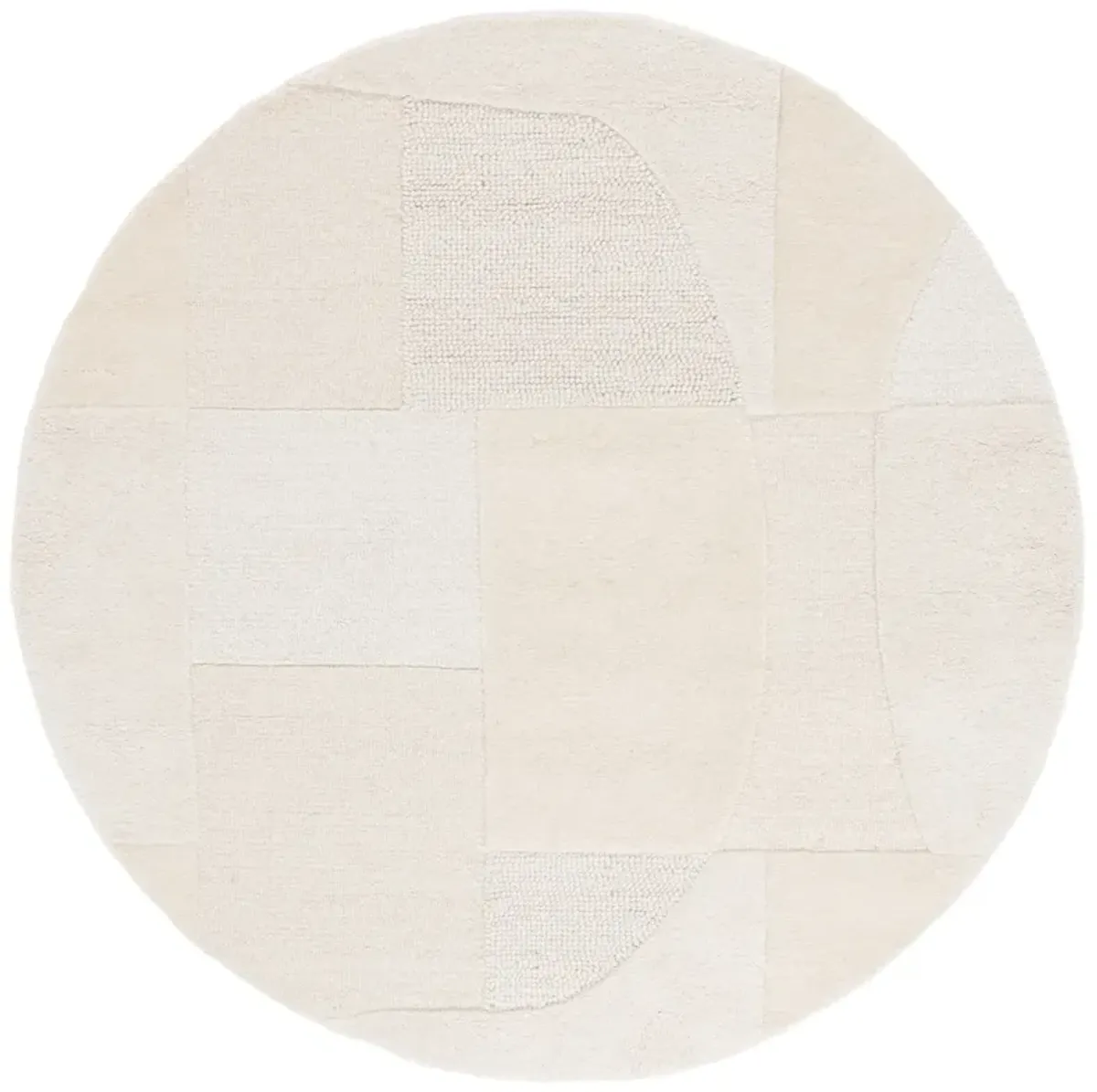 FIFTH AVENUE 351 IVORY 6' x 6' Round Round Rug