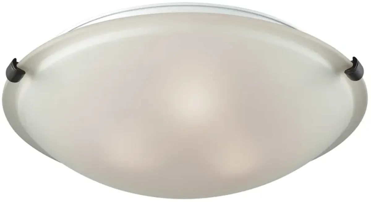 Sunglow 17" Wide 3-Light Flush Mount - Brushed Nickel