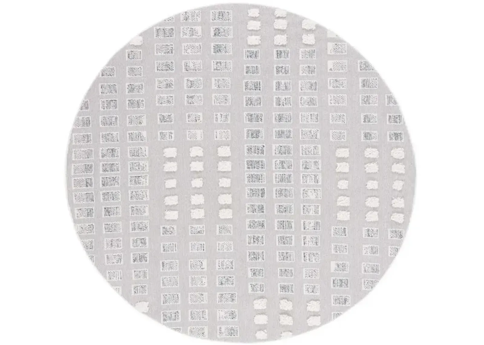 TRENDS 122 Grey  6'-7' X 6'-7' Round Round Rug