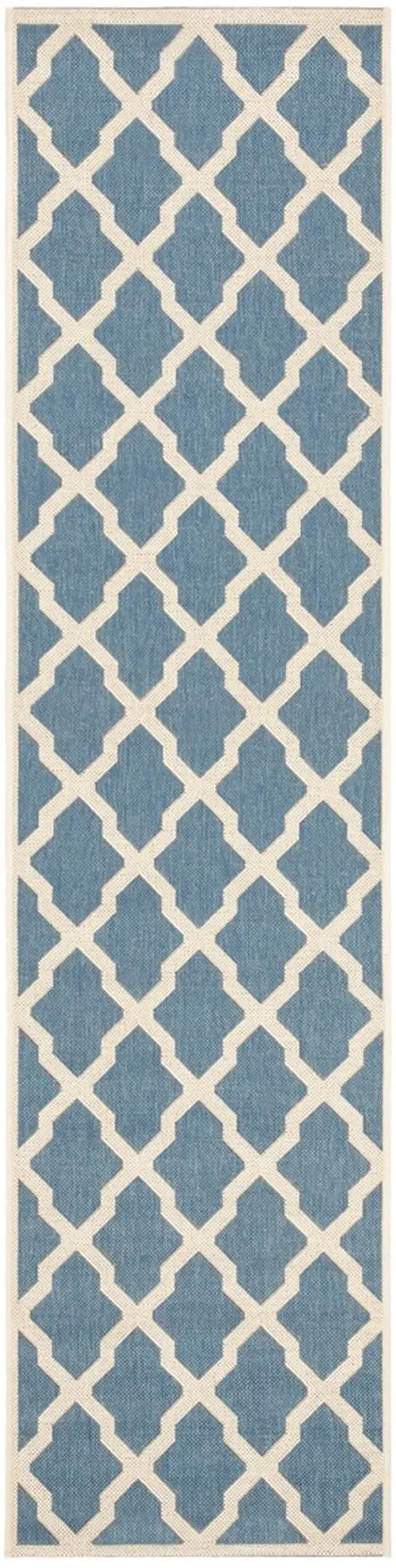 BEACH HOUSE 122 Blue 2'-2' X 8' Runner Rug