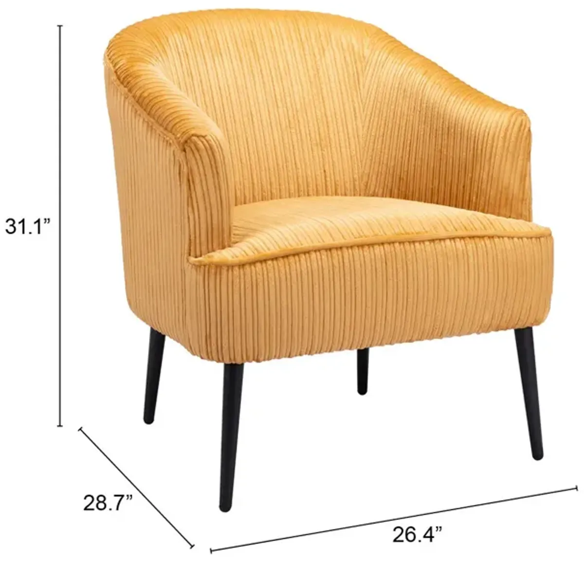 Ranier Accent Chair Yellow