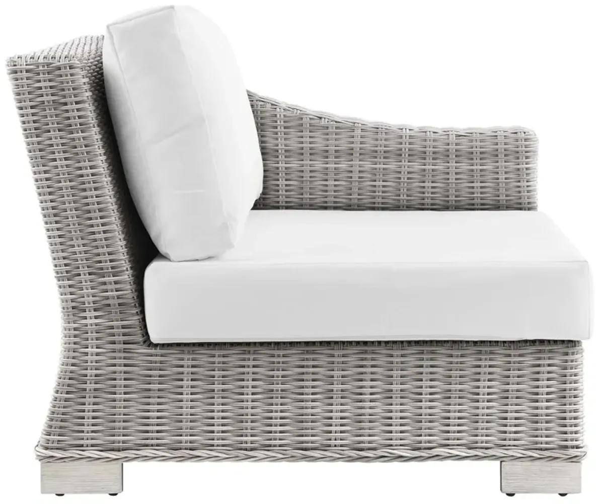 Conway Outdoor Patio Wicker Rattan Right-Arm Chair