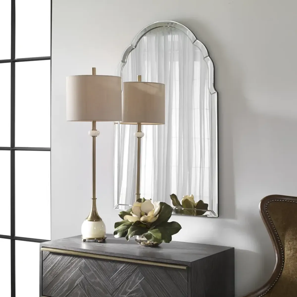 Brayden Frameless Arched Mirror