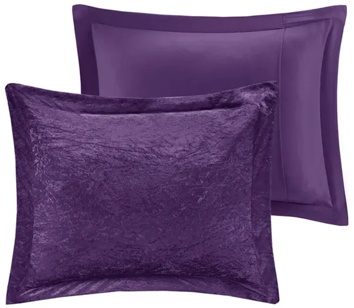 Intelligent Design Felicia Purple Velvet Comforter Set