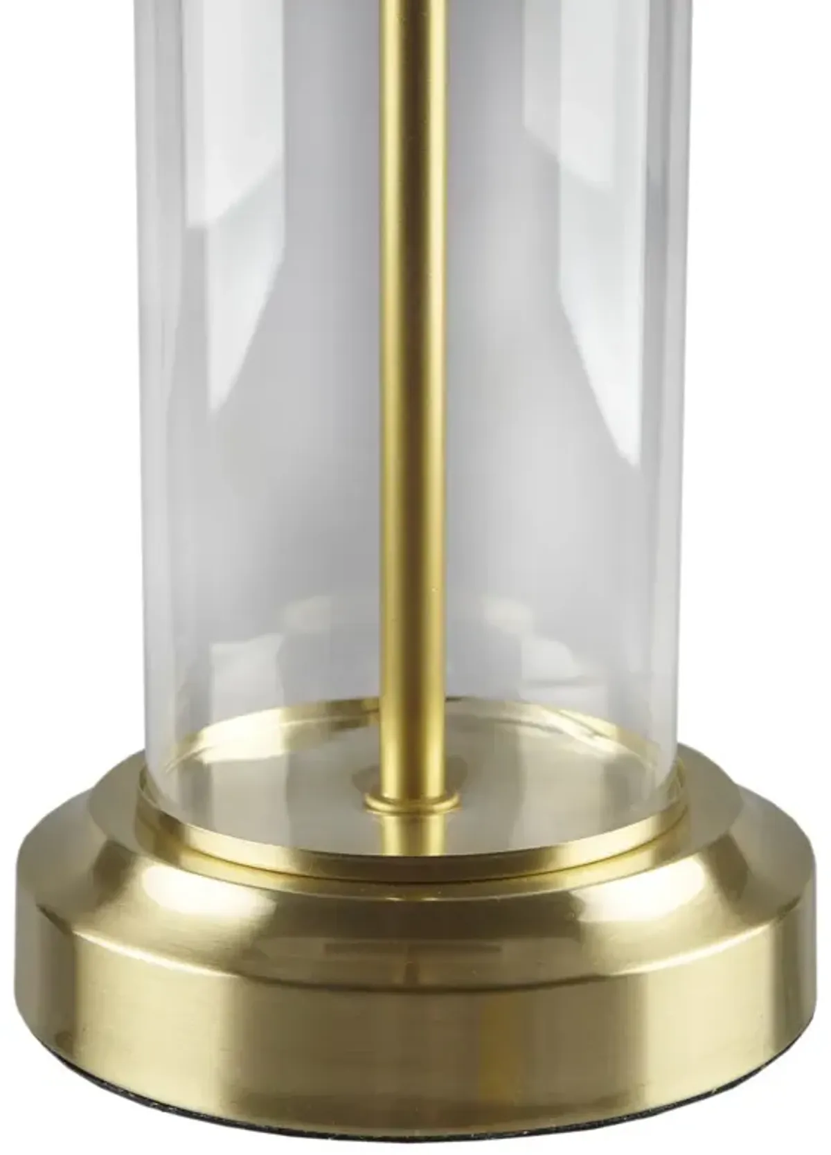 510 Design Clarity Gold Glass Cylinder Table Lamp Set of 2