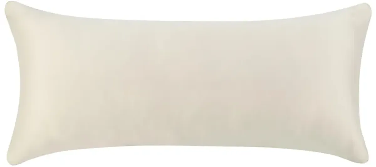 Stella 16"x36" Recycled Fabric Fabric Throw Pillow, Ivory