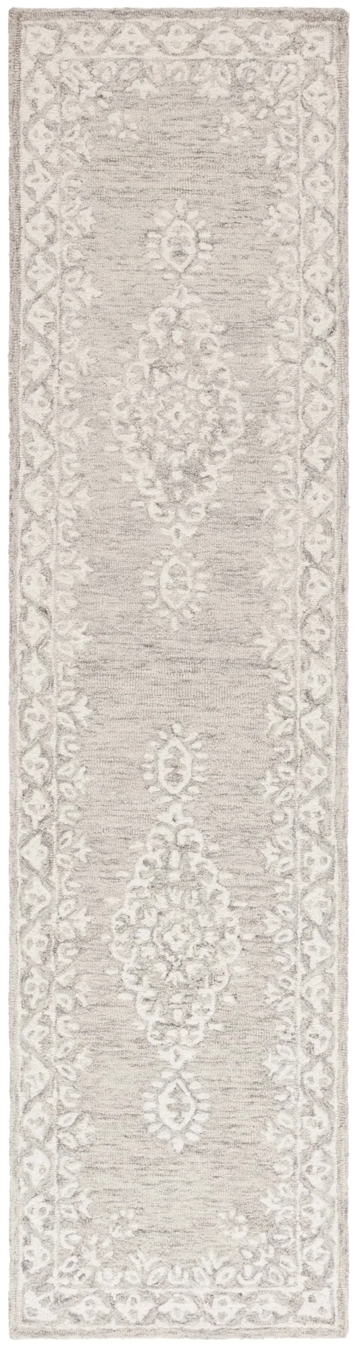 EBONY 650 GREY  2'-3' x 9' Runner Rug