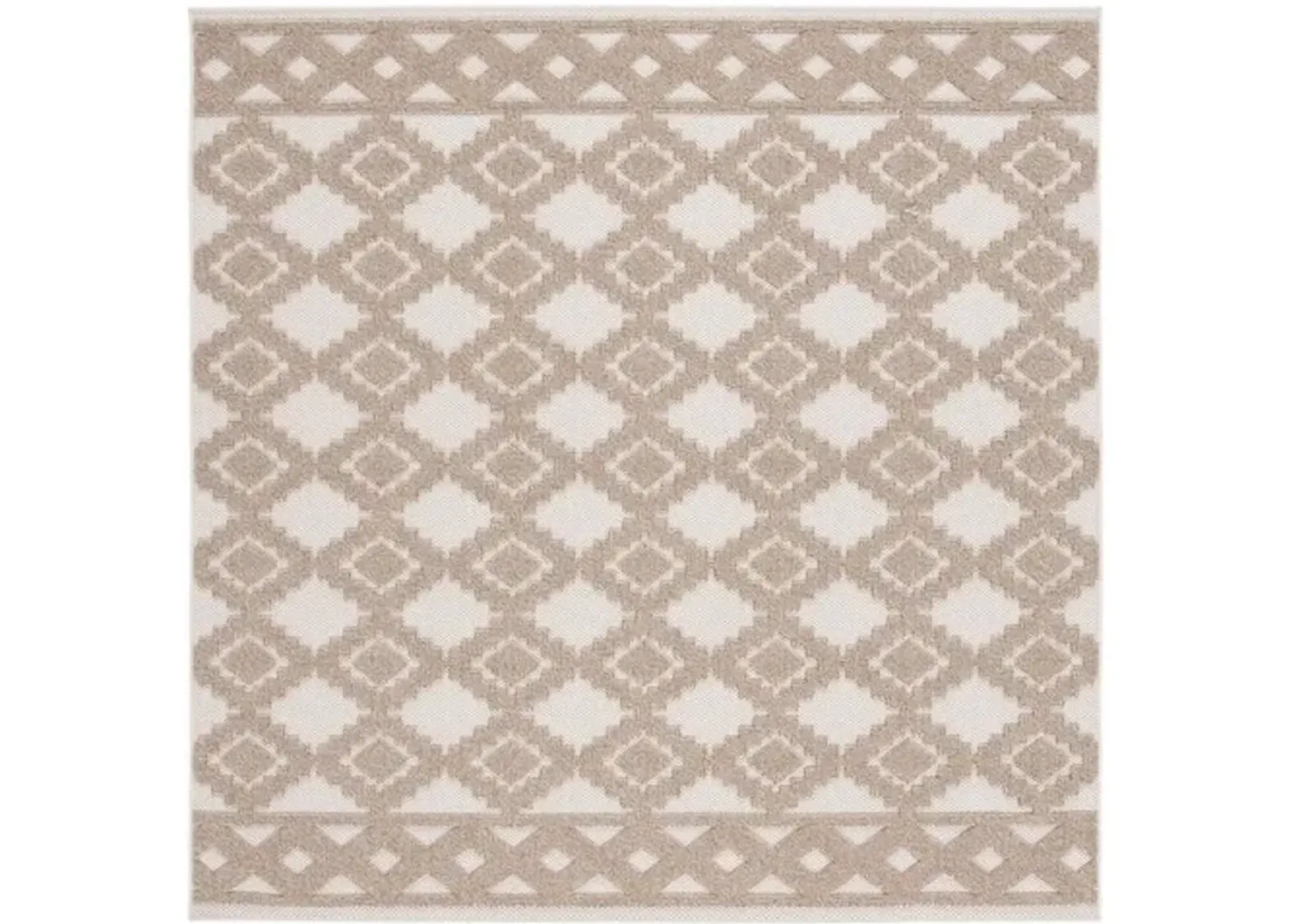 GLOBAL 208 Brown  6'-7' X 6'-7' Square Square Rug