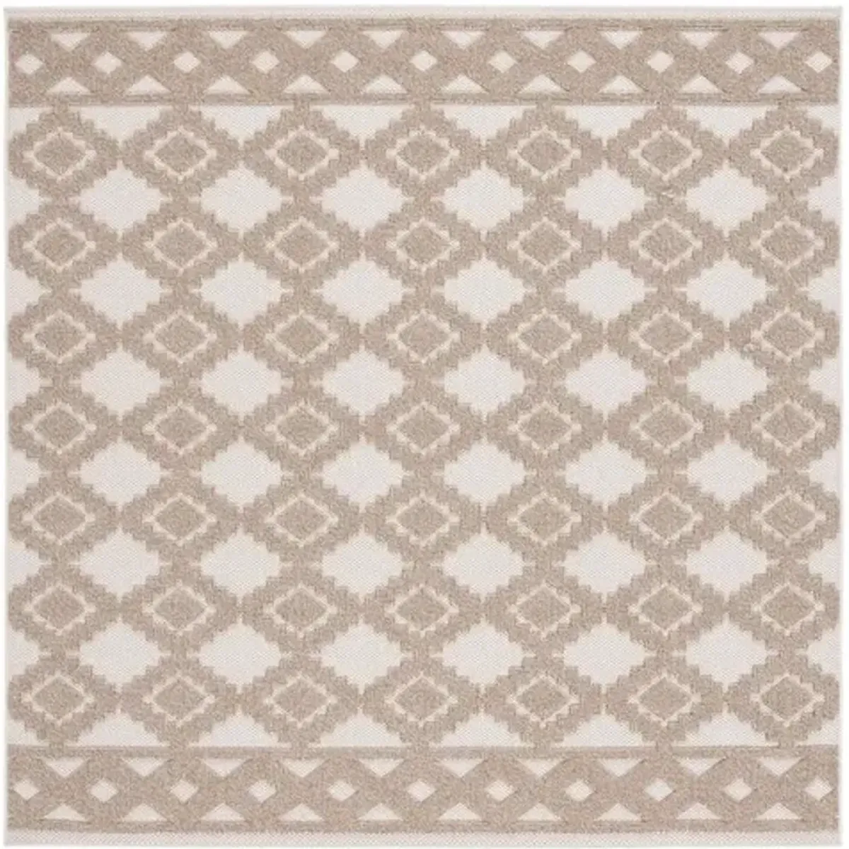 GLOBAL 208 Brown  6'-7' X 6'-7' Square Square Rug