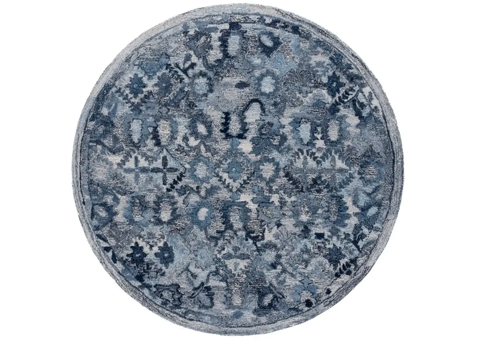 MARQUEE 126 NAVY 6' x 6' Round Round Rug