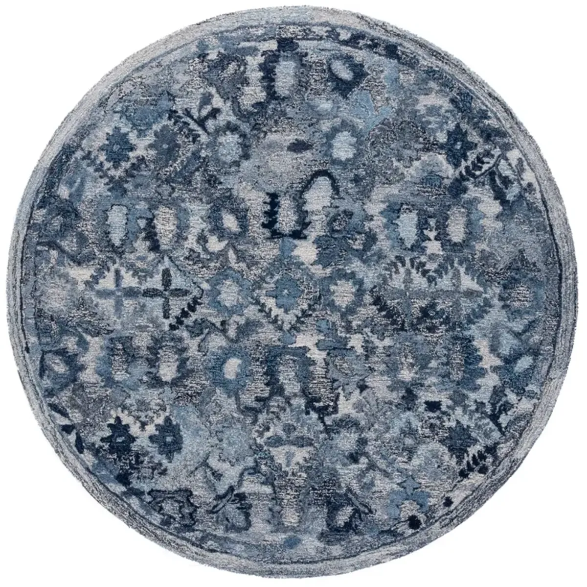 MARQUEE 126 NAVY 6' x 6' Round Round Rug