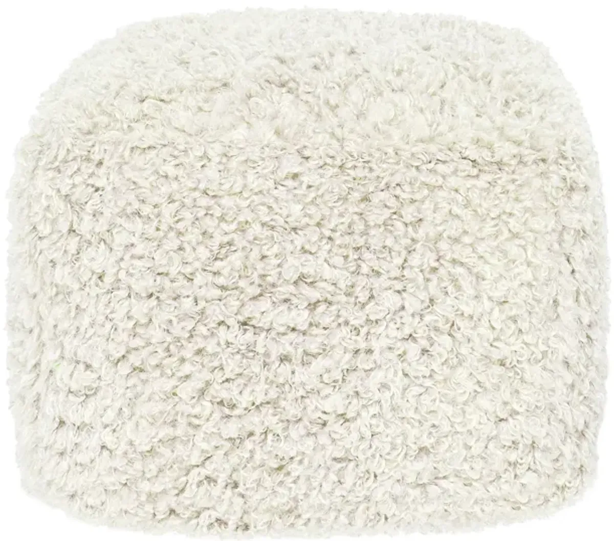 Carters Ivory Pouf 18x18x14