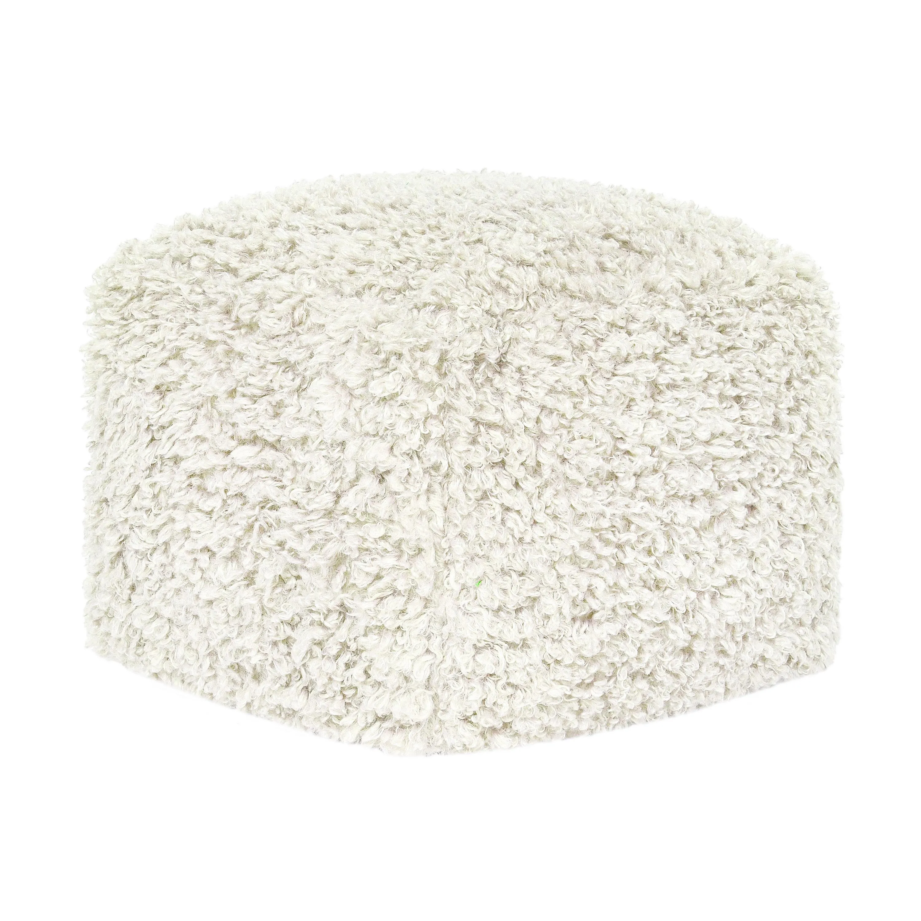 Carters Ivory Pouf 18x18x14