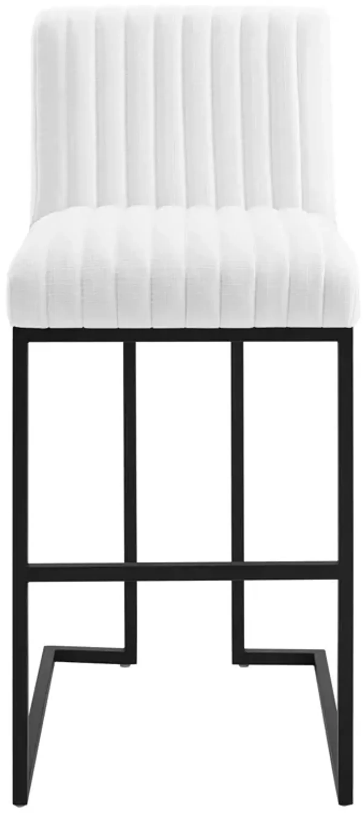 Indulge Channel Tufted Fabric Bar Stools