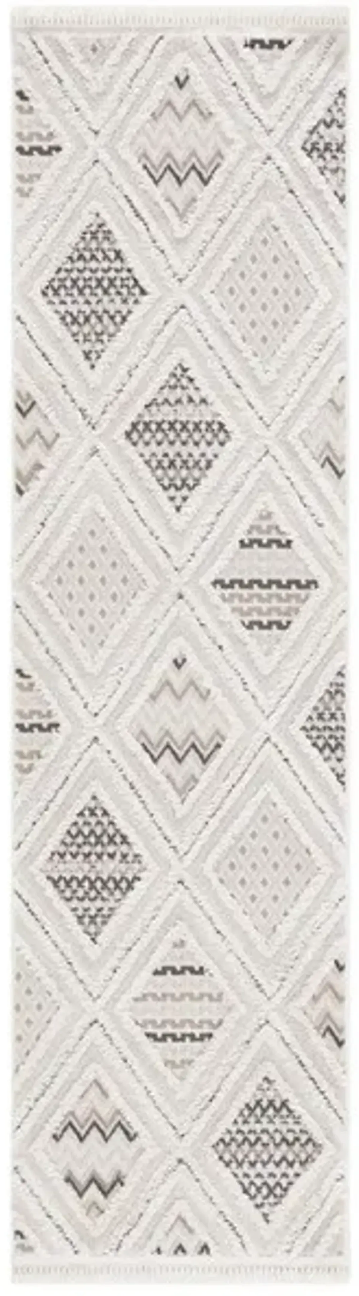 URBAN 202 Grey  2'-2' X 8' Runner Rug