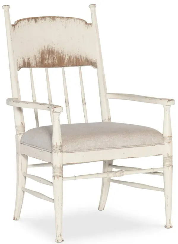 Americana Upholstered Seat Arm Chair